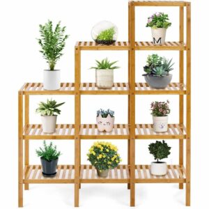 植物爱好者的最佳礼物选择:COSTWAY竹架子植物架