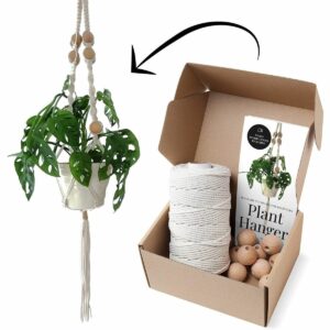植物爱好者的最佳礼物选择:植物衣架的静止工艺品商店编织套件