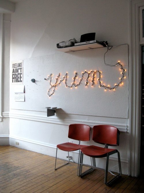 String Lights DIY - Light Up Letters
